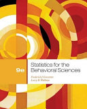 Statistics for the behavioral sciences /